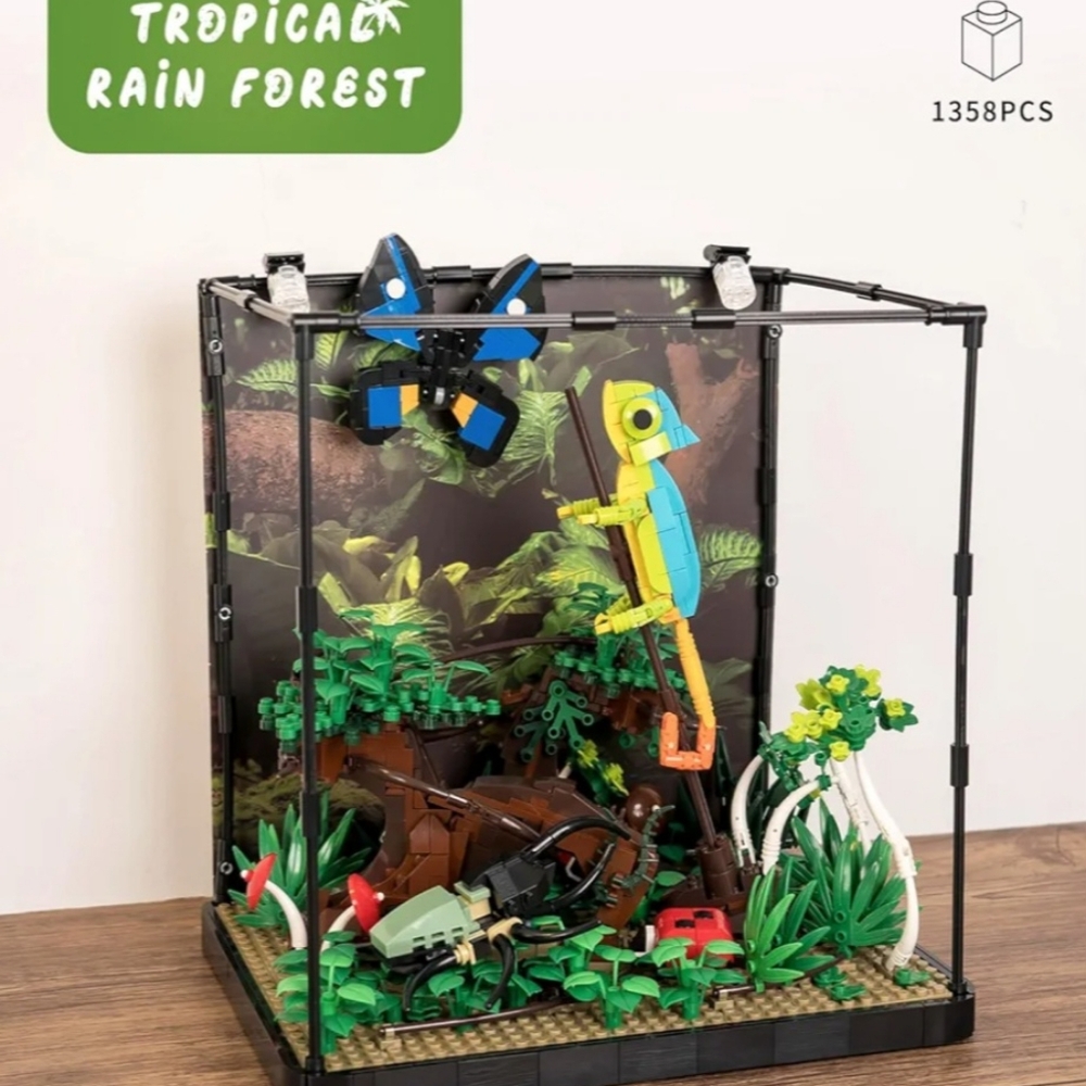 Tropical Rainforest Insect Collection Building Set Compatible Lego chameleon - Picture 5 of 13